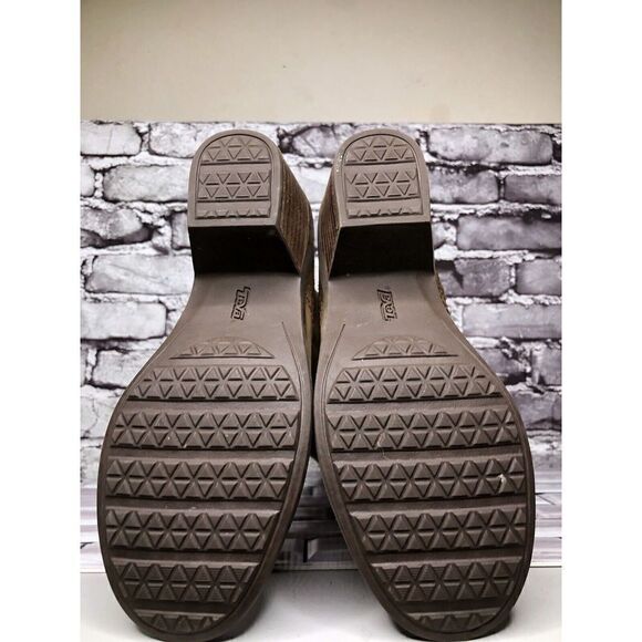 Teva Brown Leather Foxy Side Zip Tall Riding Boots Women Sz 5.5US/36.5EU 1013675 - Picture 15 of 16